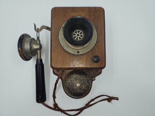 Altes telefon wand holz deko - altes,