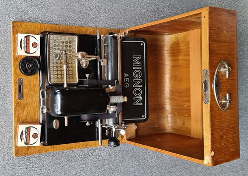 Schreibmaschine aeg mignon - schreibmaschine,, 4